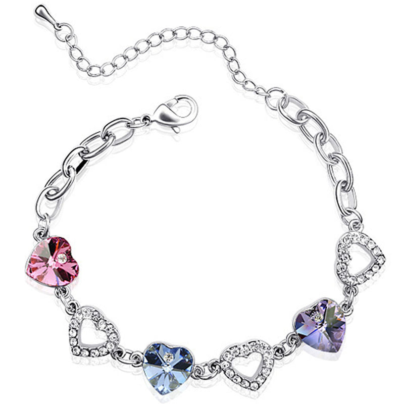 AUTHENTIC Swarovski Rhodium Plated Crystal offers Lock Bracelet