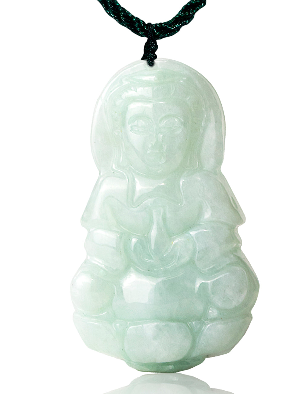 Guan Yin Jade Necklace | Genuine Jadeite Jade Pendant Necklace|Dahlia