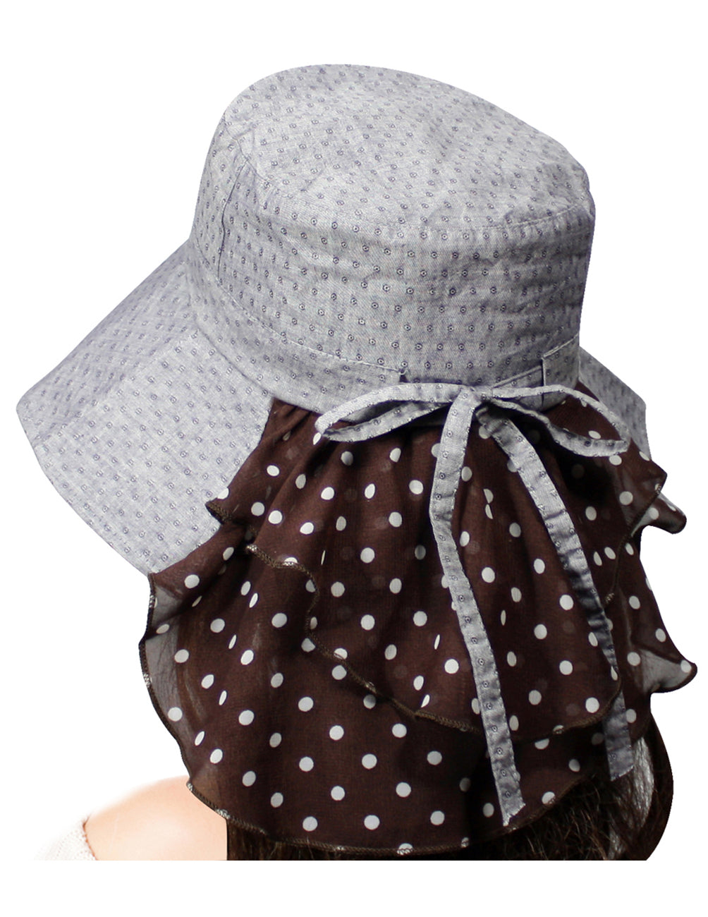 Dahlia Belted Polka Dot Bucket Sun Hat