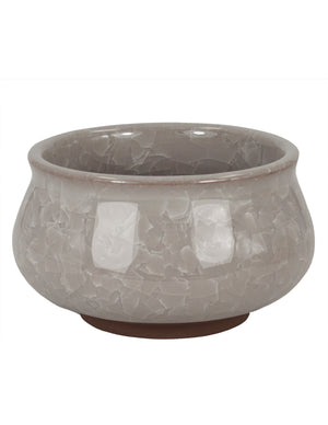  3.5 Inch Mini Crackle Glaze Ceramic Succulent Pot | Plant Pot Bonsai | Dahlia
