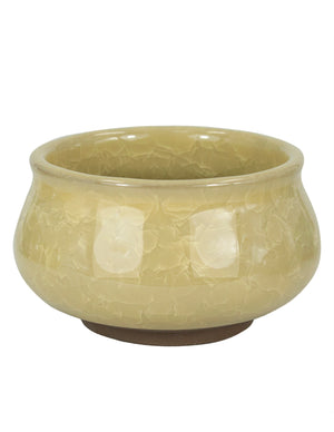  3.5 Inch Mini Crackle Glaze Ceramic Succulent Pot | Plant Pot Bonsai | Dahlia